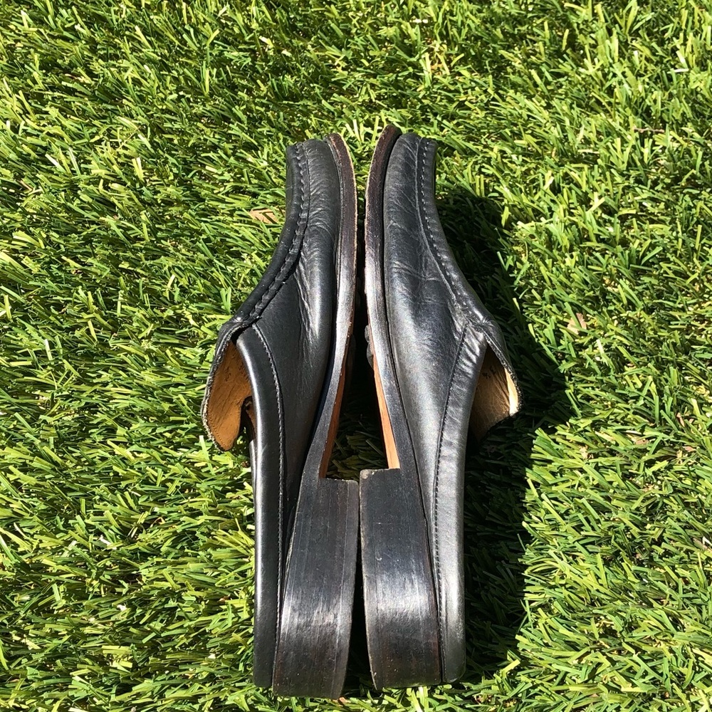 Bally stitched toe mules in black leather - Picture 6 of 10
